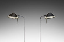 Load image into Gallery viewer, Rare Set of Two (2) Post Modern Floor Lamps in Midnight Chrome by Robert Sonneman for George Kovacs, USA, c. 1987-ABT Modern