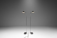 Load image into Gallery viewer, Rare Set of Two (2) Post Modern Floor Lamps in Midnight Chrome by Robert Sonneman for George Kovacs, USA, c. 1987-ABT Modern