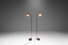 Load image into Gallery viewer, Rare Set of Two (2) Post Modern Floor Lamps in Midnight Chrome by Robert Sonneman for George Kovacs, USA, c. 1987-ABT Modern