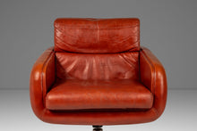 Load image into Gallery viewer, Rare Set of Two (2) Swivel Lounge Chairs in Leather by Frank Doerner for Doerner Faultless Limited Release for John Stuart, USA, c. 1970s-ABT Modern
