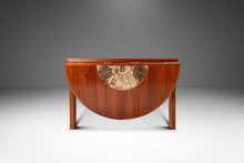 Load image into Gallery viewer, Restored Danish Modern Expansion Dropleaf Dining Table in Teak w/ Tile Inlay by Ox Art for Ansager Møbler, Denmark, c. 1977-ABT Modern