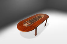 Load image into Gallery viewer, Restored Danish Modern Expansion Dropleaf Dining Table in Teak w/ Tile Inlay by Ox Art for Ansager Møbler, Denmark, c. 1977-ABT Modern