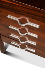 Load image into Gallery viewer, Restored Expansive Mid-Century Modern Executive Desk in Jacaranda Wood by Jean Gillon for Italma Wood Art, Brazil, c. 1960s-ABT Modern