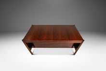 Load image into Gallery viewer, Restored Expansive Mid-Century Modern Executive Desk in Jacaranda Wood by Jean Gillon for Italma Wood Art, Brazil, c. 1960s-ABT Modern