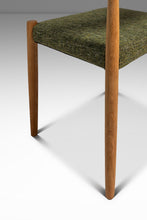 Load image into Gallery viewer, Restored Mid-Century Danish Modern Side / Dining Chair in Oak & Green Tweed by Poul Volther for Frem Røjle, Denmark, c. 1970s-ABT Modern