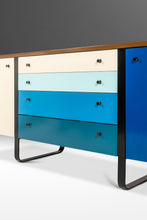 Load image into Gallery viewer, Restored Mid-Century Modern Sled-Based Credenza a Fusion of Inspiration After George Nelson and Finn Juhl, USA, c. 1960s-ABT Modern