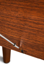 Load image into Gallery viewer, Restored Mid-Century Modern Writers Desk in Walnut with Leather Top, USA, c. 1960's-ABT Modern
