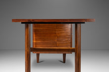 Load image into Gallery viewer, Restored Mid-Century Modern Writers Desk in Walnut with Leather Top, USA, c. 1960's-ABT Modern