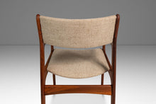 Load image into Gallery viewer, Restored Mid-Century Scandinavian Modern Arm Chair in Solid Teak & New Fabric in the Manner of D-SCAN, c. 1970's-ABT Modern