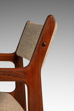 Load image into Gallery viewer, Restored Mid-Century Scandinavian Modern Arm Chair in Solid Teak & New Fabric in the Manner of D-SCAN, c. 1970's-ABT Modern