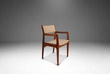 Load image into Gallery viewer, Restored Mid-Century Scandinavian Modern Arm Chair in Solid Teak & New Fabric in the Manner of D-SCAN, c. 1970's-ABT Modern