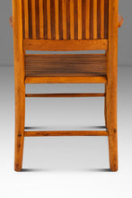 Load image into Gallery viewer, Rustic Americana Hand-Crafted 19th Century-Styled Cottage Armchair in Solid Maple & Walnut, USA, c. 1940s-ABT Modern