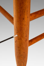 Load image into Gallery viewer, Rustic Americana Hand-Crafted 19th Century-Styled Cottage Armchair in Solid Maple & Walnut, USA, c. 1940s-ABT Modern
