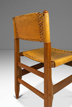 Load image into Gallery viewer, Safari Tanned Saddle Leather & Oak Lounge/Side Chair Designed by Biermann Werner for Arte Sano, Colombia, c. 1960's-ABT Modern