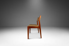 Load image into Gallery viewer, Scandinavian Mid-Century Modern Side / Desk Chair in Solid Teak & Original Fabric by D-SCAN, c. 1970s-ABT Modern