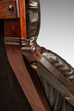 Load image into Gallery viewer, Scandinavian Mid-Century Modern Swivel Lounge Chair & Ottoman Set in Leather and Beech, Scandinavia, c. 1970s-ABT Modern