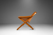 Load image into Gallery viewer, Scandinavian Modern Leather and Beech Wood Armchair / Lounge Chair by Göte Möbler, Sweden, c. 1970's-ABT Modern