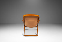 Load image into Gallery viewer, Scandinavian Modern Leather and Beech Wood Armchair / Lounge Chair by Göte Möbler, Sweden, c. 1970's-ABT Modern