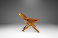 Load image into Gallery viewer, Scandinavian Modern Leather and Beech Wood Armchair / Lounge Chair by Göte Möbler, Sweden, c. 1970's-ABT Modern