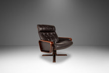 Load image into Gallery viewer, Scandinavian Modern Recliner High-back Lounge Chair & Ottoman by Soda Galvano for Vatne Mobler, Norway, c. 1970s-ABT Modern