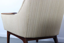 Load image into Gallery viewer, Set of 2 Swedish Mid Century Modern Lounge Chairs in Exquisite Walnut and Original Fabric-ABT Modern
