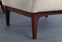 Load image into Gallery viewer, Set of 2 Swedish Mid Century Modern Lounge Chairs in Exquisite Walnut and Original Fabric-ABT Modern