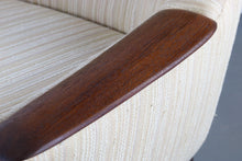 Load image into Gallery viewer, Set of 2 Swedish Mid Century Modern Lounge Chairs in Exquisite Walnut and Original Fabric-ABT Modern
