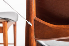 Load image into Gallery viewer, Set of 4 Arne Vodder Sculptural Chairs w/ a Cane Back and Brass Detailing, Denmark-ABT Modern