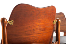 Load image into Gallery viewer, Set of 4 Arne Vodder Sculptural Chairs w/ a Cane Back and Brass Detailing, Denmark-ABT Modern