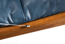 Load image into Gallery viewer, Set of 4 Kristian Solmer Vedel Blue Leather Lounge Chairs in Rosewood-ABT Modern