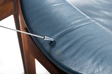 Load image into Gallery viewer, Set of 4 Kristian Solmer Vedel Blue Leather Lounge Chairs in Rosewood-ABT Modern