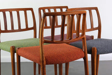 Load image into Gallery viewer, Set of 4 Niels Moller Teak Model 83 Dining Chairs in Knoll Fabric-ABT Modern