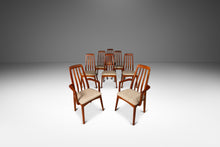 Load image into Gallery viewer, Set of Eight (8) Danish Modern Dining Chairs in Solid Teak and New Upholstery by Benny Linden for Benny Linden Design, c. 1970's-ABT Modern