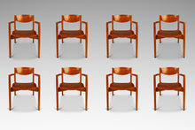 Load image into Gallery viewer, Set of Eight (8) Mid-Century Modern Stacking General Purpose Chairs in Oak & Walnut by Jens Risom for Jens Risom Design, USA, c. 1960's-ABT Modern