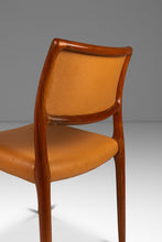 Load image into Gallery viewer, Set of Eight (8) Model 80 Dining Chairs in Teak & Leather by Niels Otto Møller for J.L. Møller Mobelfabrik, Denmark, c. 1960's-ABT Modern