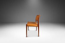 Load image into Gallery viewer, Set of Eight (8) Model 80 Dining Chairs in Teak & Leather by Niels Otto Møller for J.L. Møller Mobelfabrik, Denmark, c. 1960's-ABT Modern