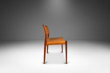 Load image into Gallery viewer, Set of Eight (8) Model 80 Dining Chairs in Teak & Leather by Niels Otto Møller for J.L. Møller Mobelfabrik, Denmark, c. 1960's-ABT Modern