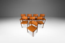Load image into Gallery viewer, Set of Eight (8) Model 80 Dining Chairs in Teak & Leather by Niels Otto Møller for J.L. Møller Mobelfabrik, Denmark, c. 1960's-ABT Modern