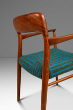 Load image into Gallery viewer, Set of Eight (8) Moller Model 75 Dining Chairs by Niels Møller for J.L. Møllers in Pierre Frey Mombasa Turquoise Fabric , Denmark, 1960s-ABT Modern