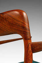 Load image into Gallery viewer, Set of Eight (8) Moller Model 75 Dining Chairs by Niels Møller for J.L. Møllers in Pierre Frey Mombasa Turquoise Fabric , Denmark, 1960s-ABT Modern