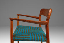 Load image into Gallery viewer, Set of Eight (8) Moller Model 75 Dining Chairs by Niels Møller for J.L. Møllers in Pierre Frey Mombasa Turquoise Fabric , Denmark, 1960s-ABT Modern
