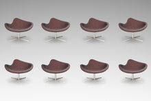Load image into Gallery viewer, Set of Eight (8) Postmodern Swivel-Base "K2" Magenta Chairs by Busk & Hertzog for Hightower, USA, c. 2000's-ABT Modern
