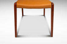 Load image into Gallery viewer, Set of Four (4) Bespoke Møller Model #71 Dining Chairs in Teak & Leather by Niels Møller for J.L. Møllers Møbelfabrik, Denmark, 1960's-ABT Modern