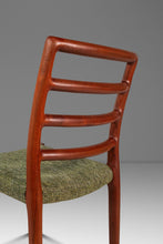 Load image into Gallery viewer, Set of Four (4) Danish Mid-Century Modern Model 85 Ladderback Dining Chairs in Teak by Niels Møller for J.L. Møller, Denmark, c. 1960s-ABT Modern