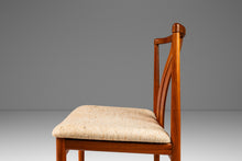 Load image into Gallery viewer, Set of Four ( 4 ) Danish Modern Dining Chairs in Teak w/ Original Oatmeal Knit Fabric by Vamdrup Stolefabrik, Denmark, c. 1960's-ABT Modern