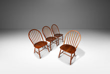 Load image into Gallery viewer, Set of Four (4) Danish Modern Windsor Style Dining Chairs by Erik Ole Jørgensen for Tarm Stole Møbelfabrik, Denmark, c. 1960s-ABT Modern