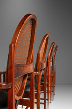 Load image into Gallery viewer, Set of Four ( 4 ) Mid-Century Modern Cane-Back Dining Chairs in Walnut by Milo Baughman for Directional Furniture, USA, c. 1960's-ABT Modern