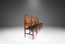 Load image into Gallery viewer, Set of Four ( 4 ) Mid-Century Modern Cane-Back Dining Chairs in Walnut by Milo Baughman for Directional Furniture, USA, c. 1960's-ABT Modern
