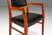 Load image into Gallery viewer, Set of Four (4) Mid-Century Modern Dining Chairs in Teak & Naugahyde by Svegards Markaryd, Sweden, c. 1960's-ABT Modern