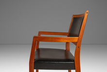 Load image into Gallery viewer, Set of Four (4) Mid-Century Modern Dining Chairs in Teak & Naugahyde by Svegards Markaryd, Sweden, c. 1960's-ABT Modern